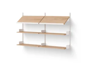 Policová sestava Office Shelf, oak/white