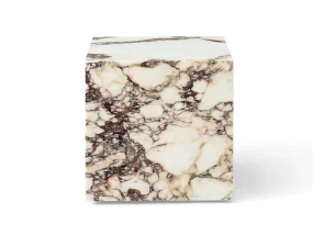 Odkládací stolek Plinth Cubic, Calacatta Viola