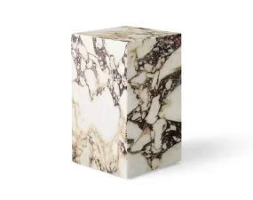Odkládací stolek Plinth Tall, Calacatta Viola