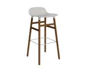 Barová židle Form 75 cm, warm grey/walnut