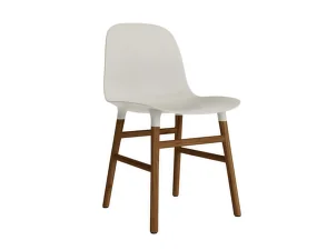 Židle Form, light grey/walnut