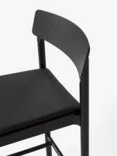 Barová židle Betty TK17, black/black leather