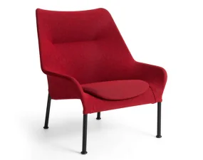 Křeslo O2, soft red textile