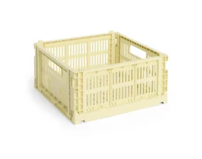 Úložný box Colour Crate Square M, light yellow