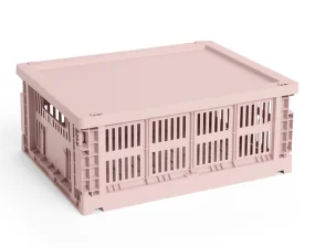 Plastové víko Colour Crate M, blush