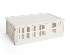 Plastové víko Colour Crate L, off-white