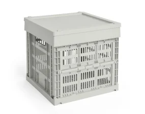 Plastové víko Colour Crate Cube/Square M, grey
