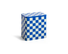 Úložný box Tin Container Large, blue and off-white