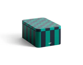 Úložný box Tin Container Small, green and dark blue