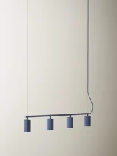 Závěsná lampa Donna Line 120, midnight blue