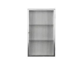 Skříňka Haze Reeded Glass, stainless steel