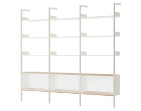 Policová sestava Rombe Konfigurace K, alabaster