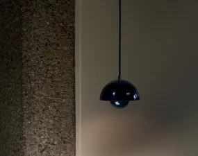 Závěsná lampa Flowerpot VP1, steel blue