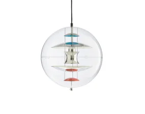 Závěsné svítidlo VP Globe Ø28, chrome/red/blue