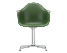 Židle Eames DAL, forest / polished aluminum