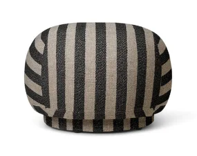 Pouf Rico, Louisiana sand / black