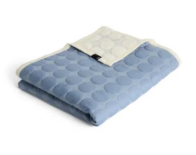 Pléd Mega Dot Organic 235x245, dusty blue