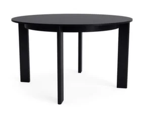 Jídelní stůl Chisel 25 Round Ø127, black lacquered oak