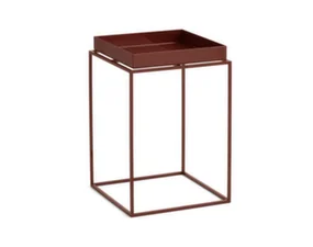 Stolek Tray Table 30x30 High, chocolate high gloss