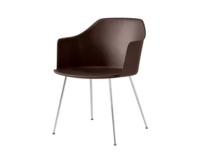 Židle Rely HW33 s područkami, chrome / burnt umber
