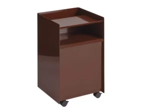 Stolek Folded Trolley Low Drawer, dark red