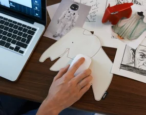 Podložka pod myš Elephant Pad, nero