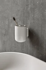 Nástěnný kelímek na kartáčky, black