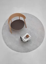 Koberec Row circular, dark brown