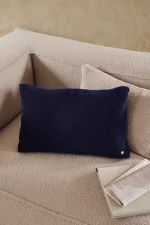 Polštář Clean Wool Boucle, deep blue