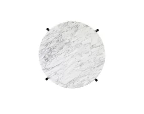 Stolek TS Ø 40, white carrara marble
