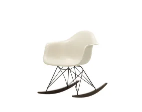 Houpací křeslo Eames Chair RAR, dark maple/pebble