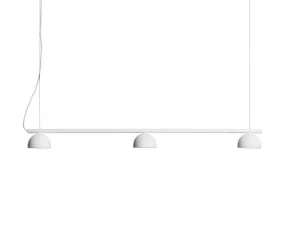 Závěsná lampa Blush rail 3, matt white
