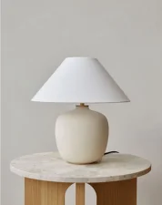 Odkládací stolek Androgyne, natural oak/Kunis Breccia Sand