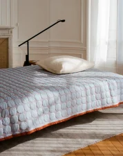 Pléd Mega Dot 235x245, light blue