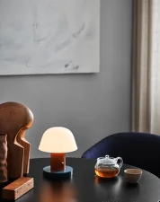 Stolní lampa Setago JH27, maroon & grape