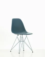 Židle Eames DSR RE, sea blue / sky blue