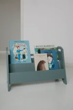 Polička na knížky pro děti Book Holder, olive green