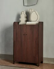 Komoda Sill Low, dark stained oak