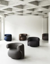 Křeslo Burra Lounge Chair Swivel, Hallingdal 0110