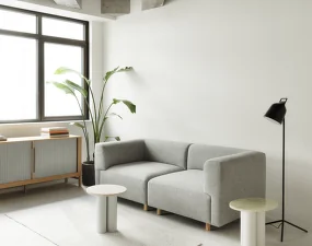 Stolek Dit, sand white carrara