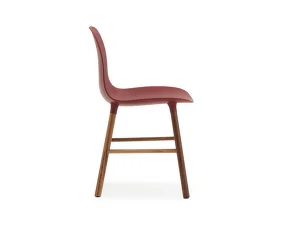 Židle Form, red/walnut