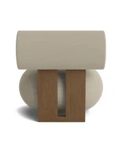 Křeslo Hippo, Hallingdal 220 / light smoked oak