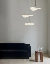 Závěsné svítidlo Tense Chandelier Ø55, white tyvek