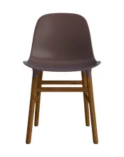 Židle Form, brown/walnut