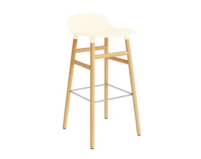 Barová židle Form 75 cm, cream/oak