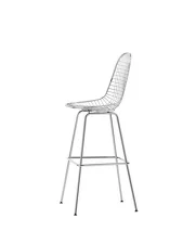 Barová židle Eames Wire High, chrome