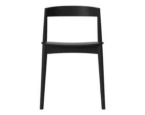 Jídelní židle Kite, black lacquered oak