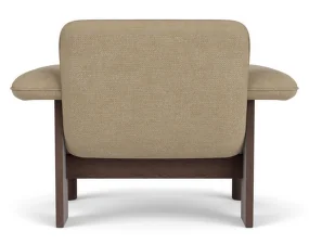 Křeslo Brasilia Low Back, Bouclé 02/dark stained oak