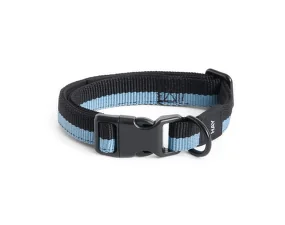 Obojek pro psa Dogs Collar Flat S/M, blue/black