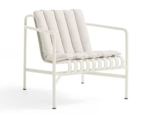 Textilní podsedák Palissade Lounge Chair Low Soft Quilted Cushion, cream white
